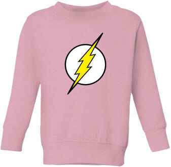 Justice League Flash Logo Kids' Sweatshirt - Baby Pink - 110/116 (5-6 jaar) - Baby Pink