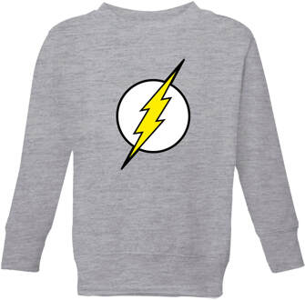 Justice League Flash Logo Kids' Sweatshirt - Grey - 122/128 (7-8 jaar) - Grey - M