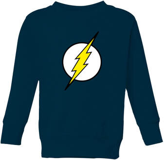 Justice League Flash Logo Kids' Sweatshirt - Navy - 110/116 (5-6 jaar) - Navy blauw