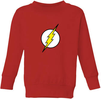 Justice League Flash Logo Kids' Sweatshirt - Red - 110/116 (5-6 jaar) - Rood