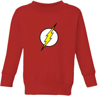 Justice League Flash Logo Kids' Sweatshirt - Red - 134/140 (9-10 jaar) Rood