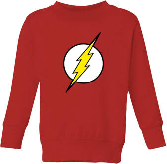 Justice League Flash Logo Kids' Sweatshirt - Red - 134/140 (9-10 jaar) Rood