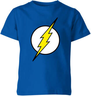 Justice League Flash Logo Kids' T-Shirt - Blue - 98/104 (3-4 jaar) Blauw - XS