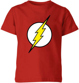 Justice League Flash Logo Kids' T-Shirt - Red - 146/152 (11-12 jaar) Rood - XL