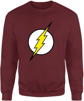 Justice League Flash Logo Sweatshirt - Burgundy - M Rood