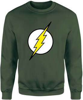 Justice League Flash Logo Sweatshirt - Green - XL Groen