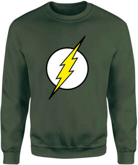 Justice League Flash Logo Sweatshirt - Green - XXL - Groen