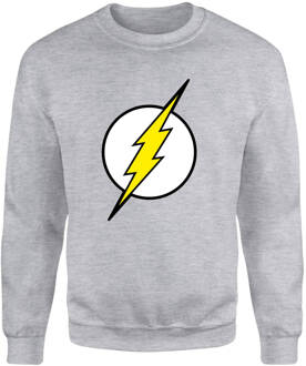 Justice League Flash Logo Sweatshirt - Grey - L - Grey