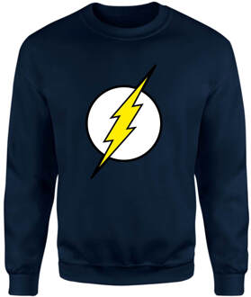 Justice League Flash Logo Sweatshirt - Navy - L - Navy blauw