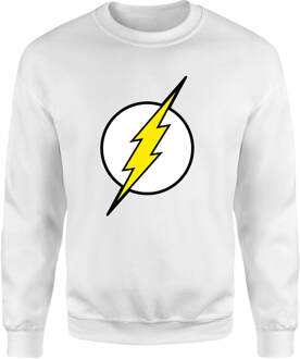 Justice League Flash Logo Sweatshirt - White - L - Wit