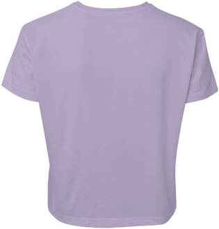 Justice League Flash Logo Women's Cropped T-Shirt - Lilac - XS Paars