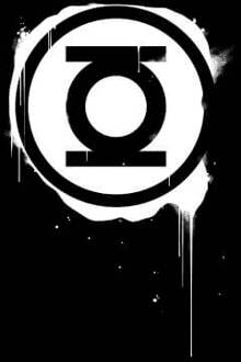 Justice League Graffiti Green Lantern Women's T-Shirt - Black - M Zwart