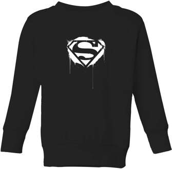 Justice League Graffiti Superman Kids' Sweatshirt - Black - 110/116 (5-6 jaar) Zwart