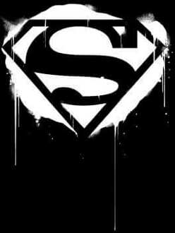 Justice League Graffiti Superman Men's T-Shirt - Black - 3XL Zwart