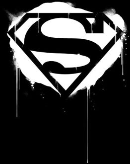 Justice League Graffiti Superman Men's T-Shirt - Black - L Zwart