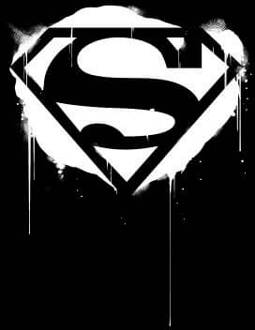 Justice League Graffiti Superman Women's T-Shirt - Black - 3XL - Zwart