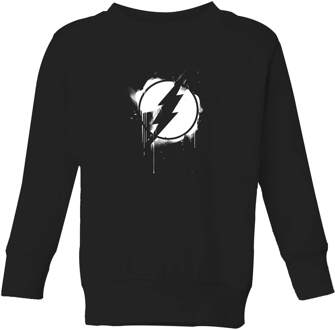 Justice League Graffiti The Flash Kids' Sweatshirt - Black - 98/104 (3-4 jaar) Zwart - XS