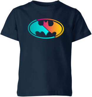 Justice League Neon Batman Kids' T-Shirt - Navy - 134/140 (9-10 jaar)
