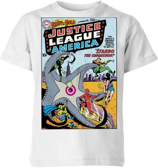 Justice League Starro The Conqueror Cover Kids' T-Shirt - White - 134/140 (9-10 jaar) Wit