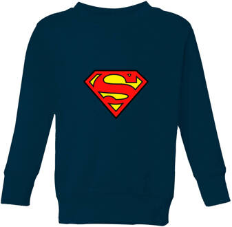 Justice League Superman Logo Kids' Sweatshirt - Navy - 146/152 (11-12 jaar) - Navy blauw - XL