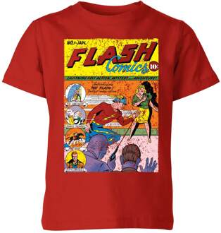 Justice League The Flash Issue One Kids' T-Shirt - Red - 122/128 (7-8 jaar) Rood - M