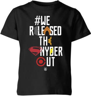 Justice League We Released The Snyder Cut Icons Kids' T-Shirt - Black - 134/140 (9-10 jaar) Zwart