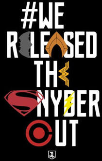 Justice League We Released The Snyder Cut Icons Women's T-Shirt - Black - XS Zwart