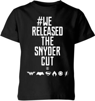 Justice League We Released The Snyder Cut Kids' T-Shirt - Black - 134/140 (9-10 jaar) Zwart