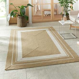 Jute Buitenkleed Braids - Beige 150x80cm - Polypropyleen - Dekbed-Discounter.nl - 80 x 150 cm