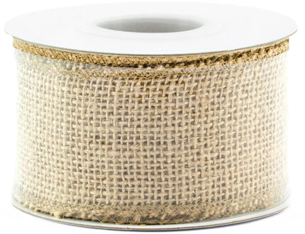 Jute cadeaulint / decoratielint - 5 x 500 cm - op rol - Juten lint / touw - Cadeauverpakking