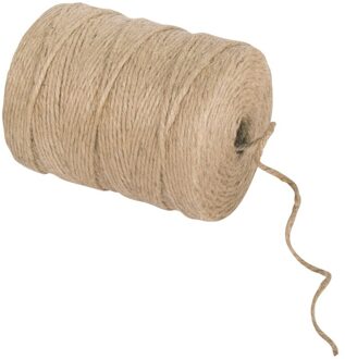 Jute garen/draad - naturel - op spoel - 280 meter x 3,5 mm - Creatief hobbytouw / deco