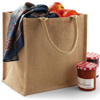 Jute handige draagtas 30 x 30 cm