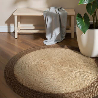 Jute Vloerkleed Jutta Rond - Bruin Xcm - Jute - Dekbed-Discounter.nl