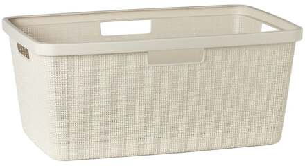 Jute Wasmand 46 L - Wit