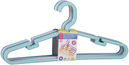 Juypal Hogar Juypal Kledinghangers Montana For Kids - 12x - pastel - kunststof - 32,6 cm - Kledinghangers