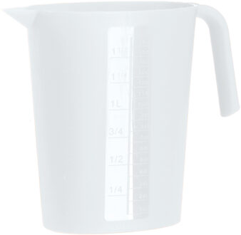 Juypal Hogar Juypal maatbeker - wit - 1,75 liter - kunststof - L22 x H20 cm - Maatbekers