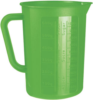 Juypal Hogar Keuken maatbeker/mengbeker - kunststof - groen - 1400 ml