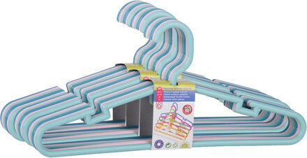 Juypal Hogar Kledinghangers Montana For Kids - 24x - pastel - kunststof - 32,6 cm