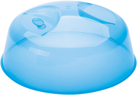 Juypal Hogar Magnetrondeksel/afdekschaal - blauw - kunststof - D26 x H11 cm - BPA-vrij