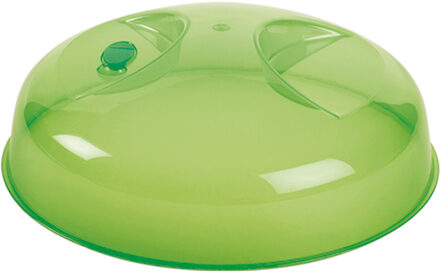 Juypal Hogar Magnetrondeksel/afdekschaal - groen - kunststof - D25 x H8,5 cm - BPA-vrij