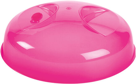 Juypal Hogar Magnetrondeksel/afdekschaal - roze - kunststof - D25 x H8,5 cm - BPA-vrij