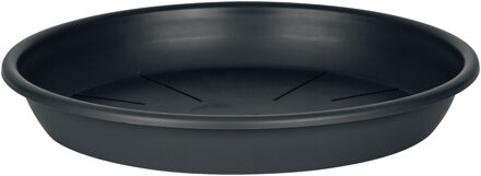 Juypal Hogar Plantenschotel - zwart - kunststof - Dia 15 cm - onderschotel/opvangschaal