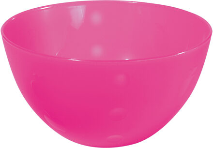 Juypal Hogar Serveerschaal/slakom - fuchsia roze - 5 liter - kunststof - D26 x H14 cm