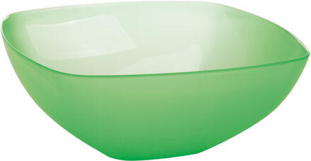 Juypal Hogar Serveerschaal/slakom - groen - 5,5 liter - kunststof - D30 x H12 cm