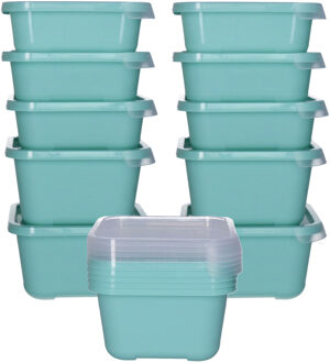 Juypal Hogar Vershoudbakjes nestbaar - 15 delig - BPA vrij - meal prep - mintgroen