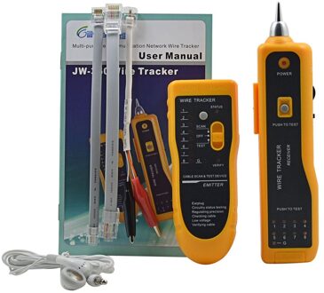 JW-360 Lan Netwerk Kabel Tester Draad Tracker Diagnose Tone Tool Kit RJ45 RJ11 Lijn Vinden Sequence Testen
