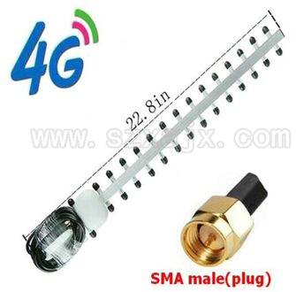 Jx Antenne 4G Outdoor Antenne Yagi Buitenantenne 25dbi Lte Sma Mannelijke Outdoor Antenne Directionele Booster Versterker Modem RG58