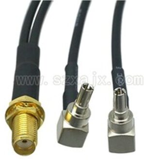 Jx Antenne Verlengsnoer Sma Female Naar 2 X CRC9 Connector Splitter Y Type Kabel Pigtail Voor Huawei/Zte 3G/4G Modem Antenne