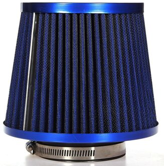 JX-LCLYL Universal Car Air Intake Filter Inductie Kit High Power Sport Mesh Cone Blauw