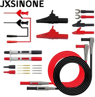 Jxsinone P1300 Serie Vervangbare Multimeter Probe Probes Test Haak & Test Lead Kit 4Mm Banana Plug Alligator Clip Automotive tool P1300D